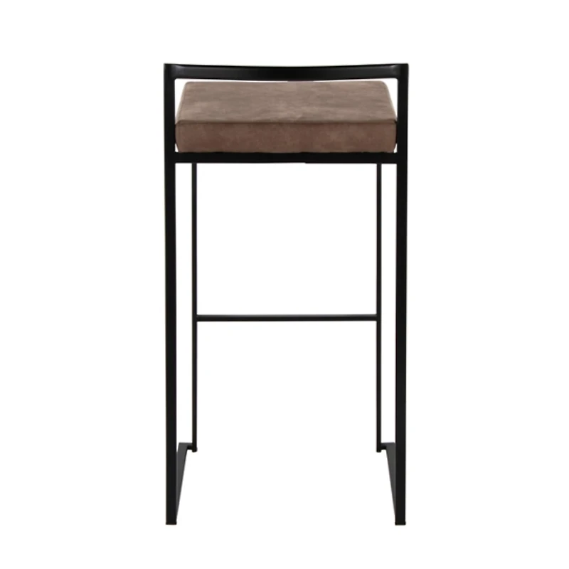 Fiji Brown Stackable Bar Stools, Set of 2