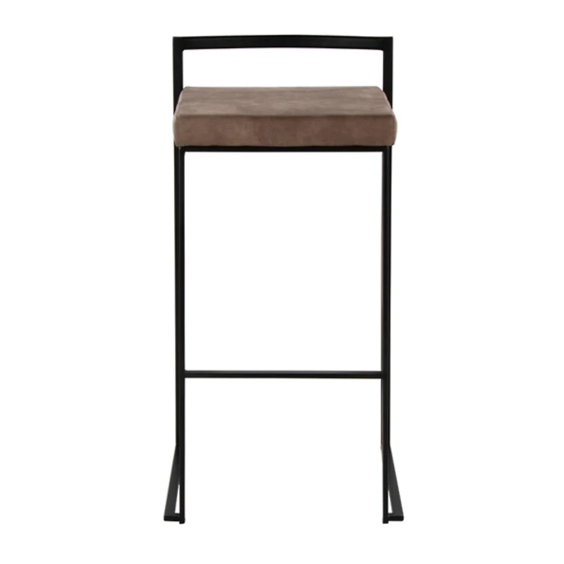 Fiji Brown Stackable Bar Stools, Set of 2