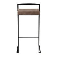 Fiji Brown Stackable Bar Stools, Set of 2