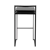 Faux Leather Stackable Bar Stools