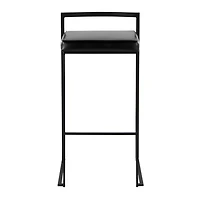 Faux Leather Stackable Bar Stools