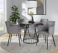 Black Canary Cosmo Round Dining Table