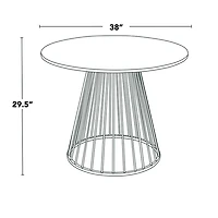 Black Canary Cosmo Round Dining Table
