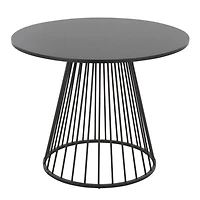 Black Canary Cosmo Round Dining Table