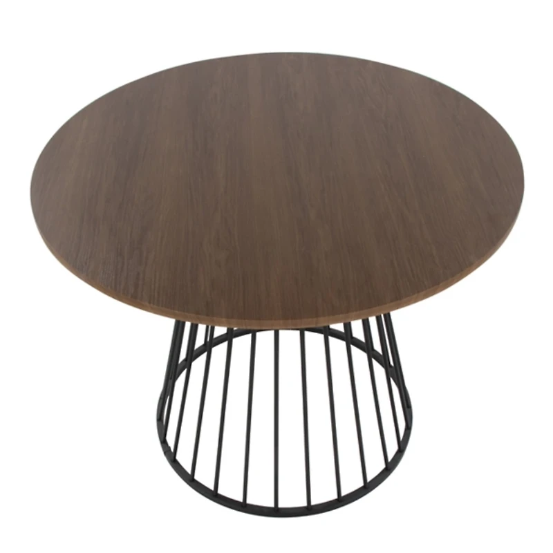 Black and Brown Canary Cosmo Round Dining Table