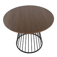 Black and Brown Canary Cosmo Round Dining Table