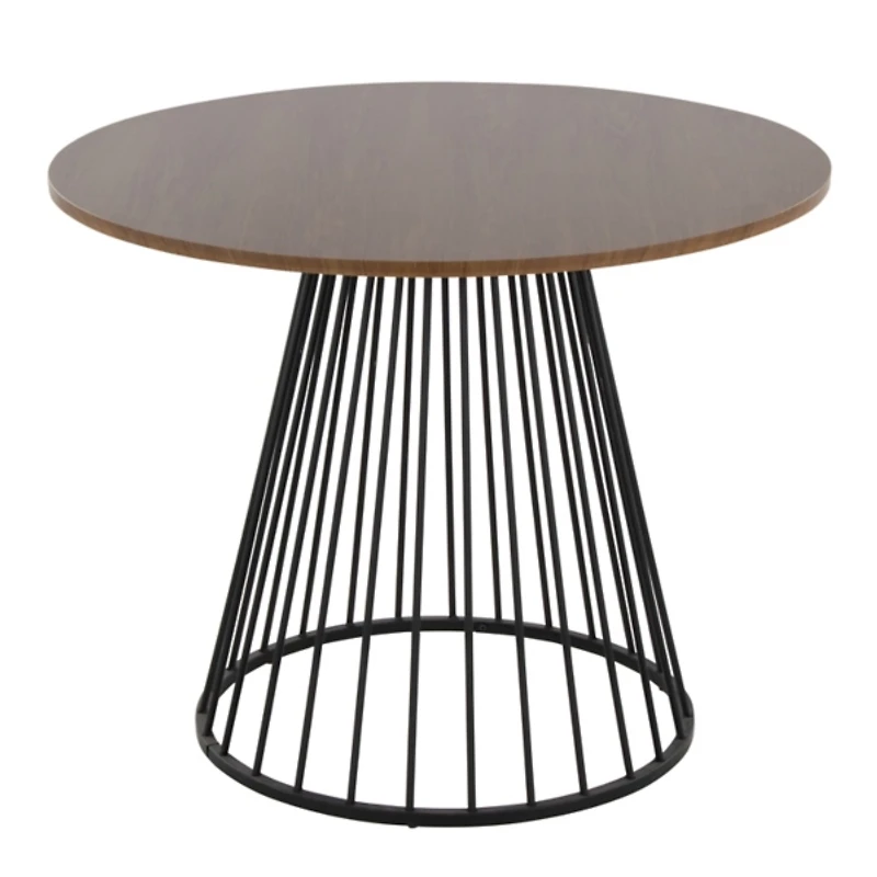 Black and Brown Canary Cosmo Round Dining Table