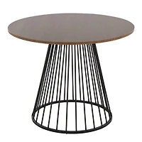 Black and Brown Canary Cosmo Round Dining Table
