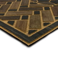 Medallion Grain Smoke Doormat