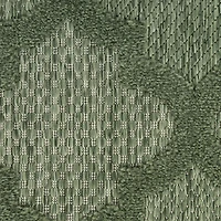 Green Raised Trellis Outdoor Rug