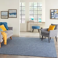 Navy Modern Positano Indoor/Outdoor Rug