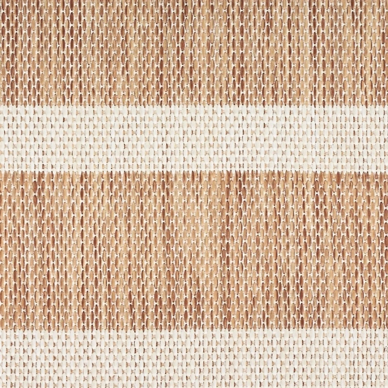 Jute & Ivory Striped Positano Outdoor Rug
