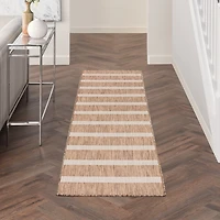 Jute & Ivory Striped Positano Outdoor Rug