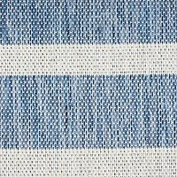 Navy & Ivory Striped Positano Outdoor Rug