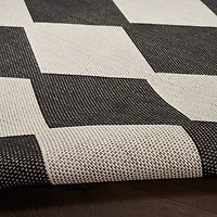 Black Diamond Positano Outdoor Rug, 5x7