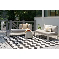 Black Diamond Positano Outdoor Rug, 5x7