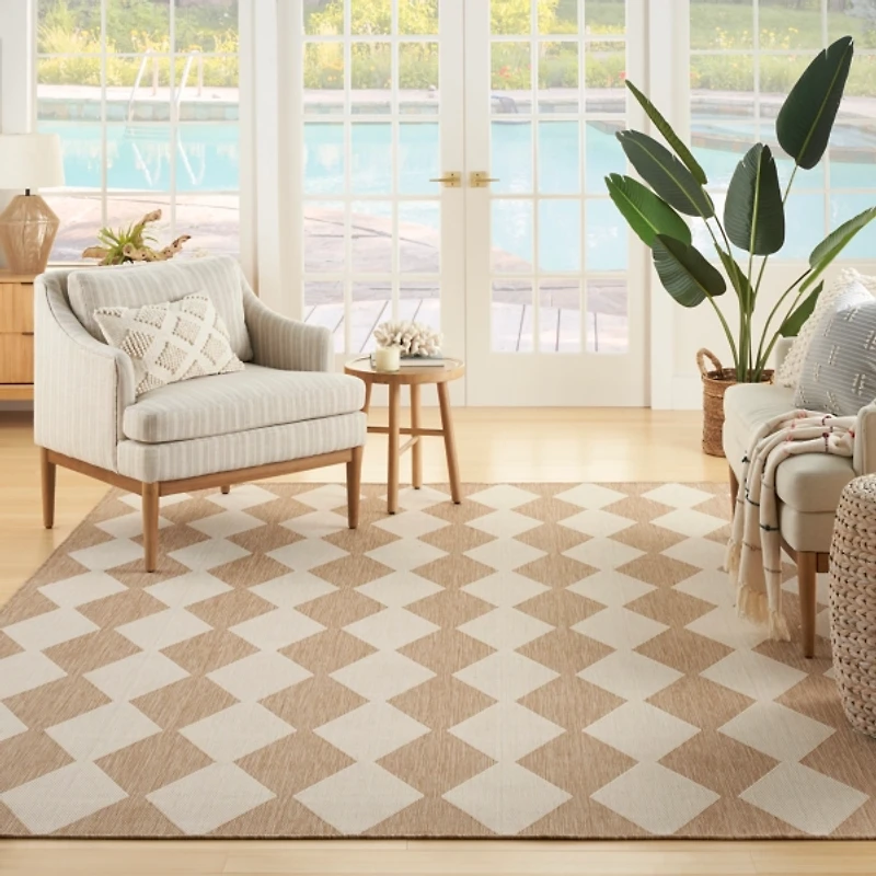 Jute Diamond Positano Outdoor Rug