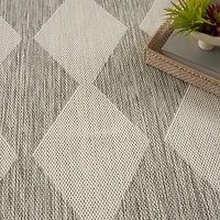 Gray Diamond Positano Outdoor Rug