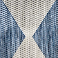 Navy Diamond Positano Outdoor Rug, 5x7