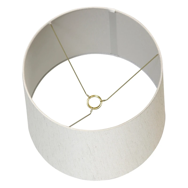 Cream Fabric Tapered Drum Lamp Shade, 13x16x12