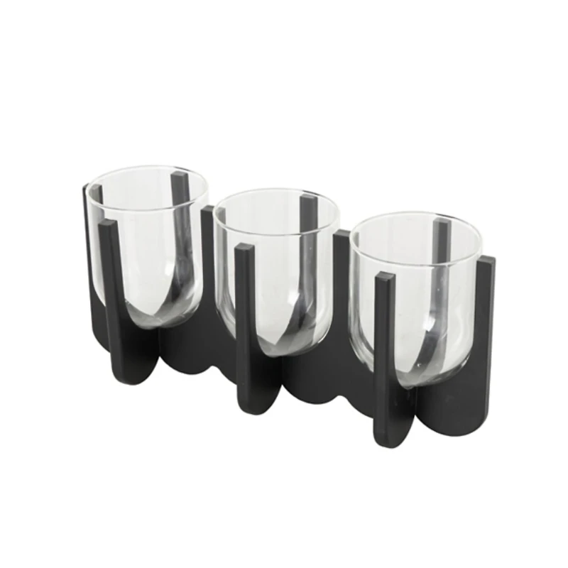 Black Hurricane Candle Holder 14 in.