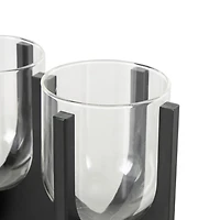 Black Hurricane Candle Holder 14 in.