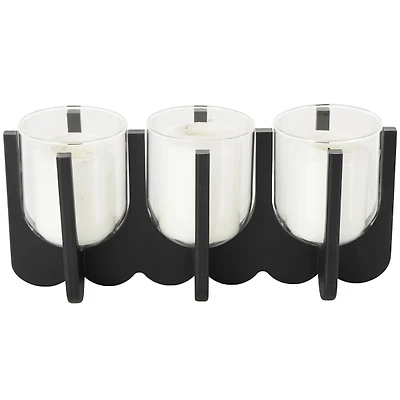 Black Hurricane Candle Holder 14 in.