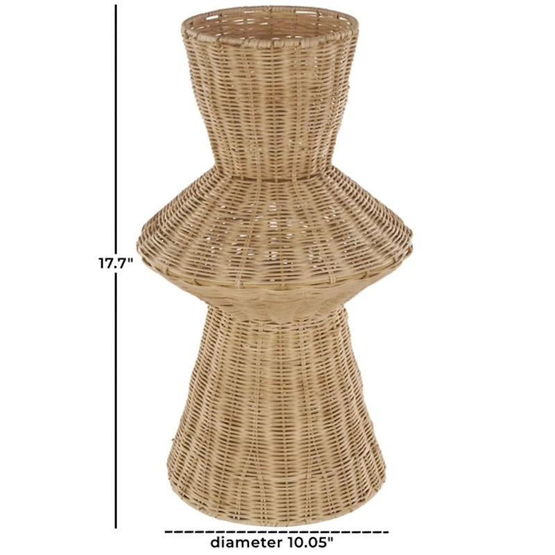 Handmade Tapered Rattan Vase