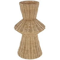 Handmade Tapered Rattan Vase