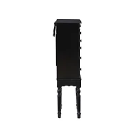Black 5-Drawer Ollie Petite Jewelry Armoire