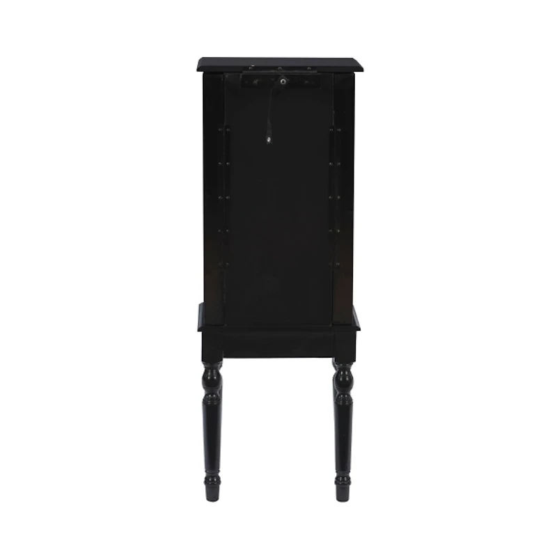 Black 5-Drawer Ollie Petite Jewelry Armoire