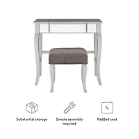 Silver Harper Flip-Top 2-pc. Vanity Set