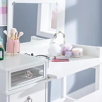 White Eva Mirrored 2-pc. Vanity Set
