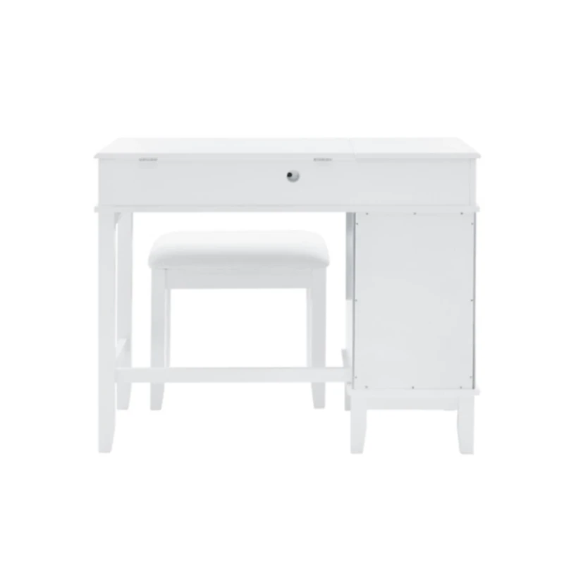 White Eva Mirrored 2-pc. Vanity Set