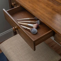 Walnut Lorna Tilting Mirror 2-pc. Vanity Set