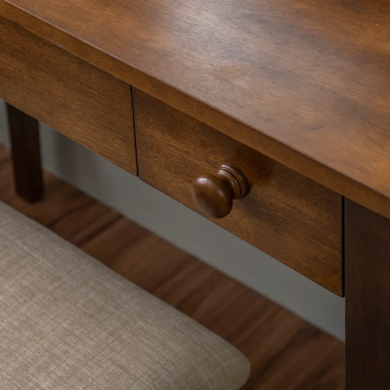 Walnut Lorna Tilting Mirror 2-pc. Vanity Set