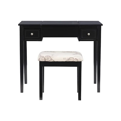 Black Virginia Butterfly 2-pc. Vanity Set