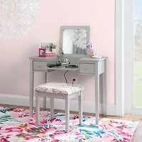 Silver Virginia Butterfly 2-pc. Vanity Set