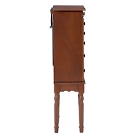 Cherry 5-Drawer Ollie Petite Jewelry Armoire