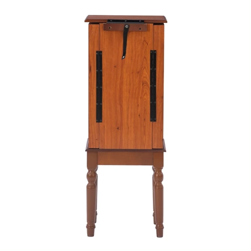 Cherry 5-Drawer Ollie Petite Jewelry Armoire