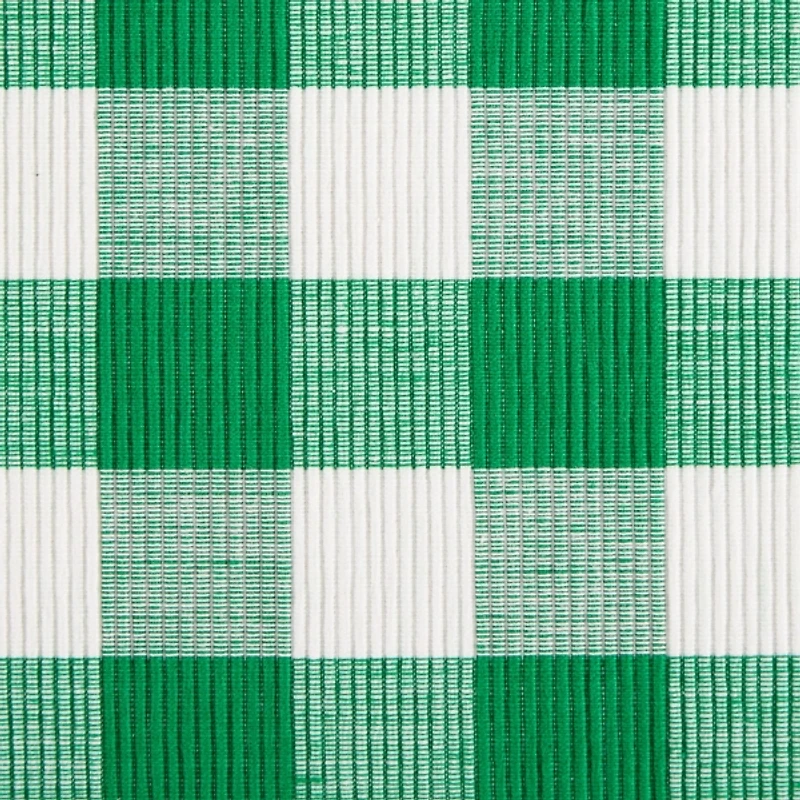 Green Checkered Four Leaf Table Runner