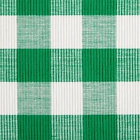 Green Checkered Four Leaf Table Runner
