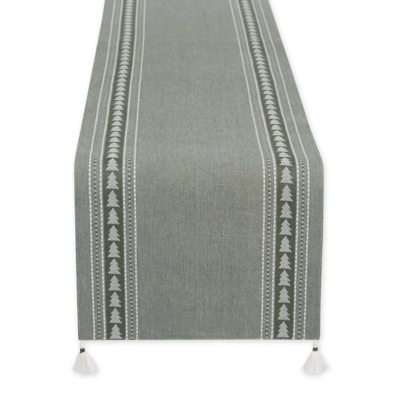 Balsam Fir Tree Jacquard Table Runner