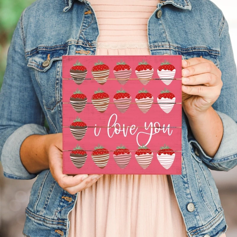 Strawberry Sign and Candle 2-pc. Gift Set