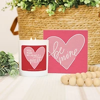 Be Mine Sign and Candle 2-pc. Gift Set