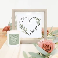 P.S. I Love You Sign and Candle 2-pc. Gift Set