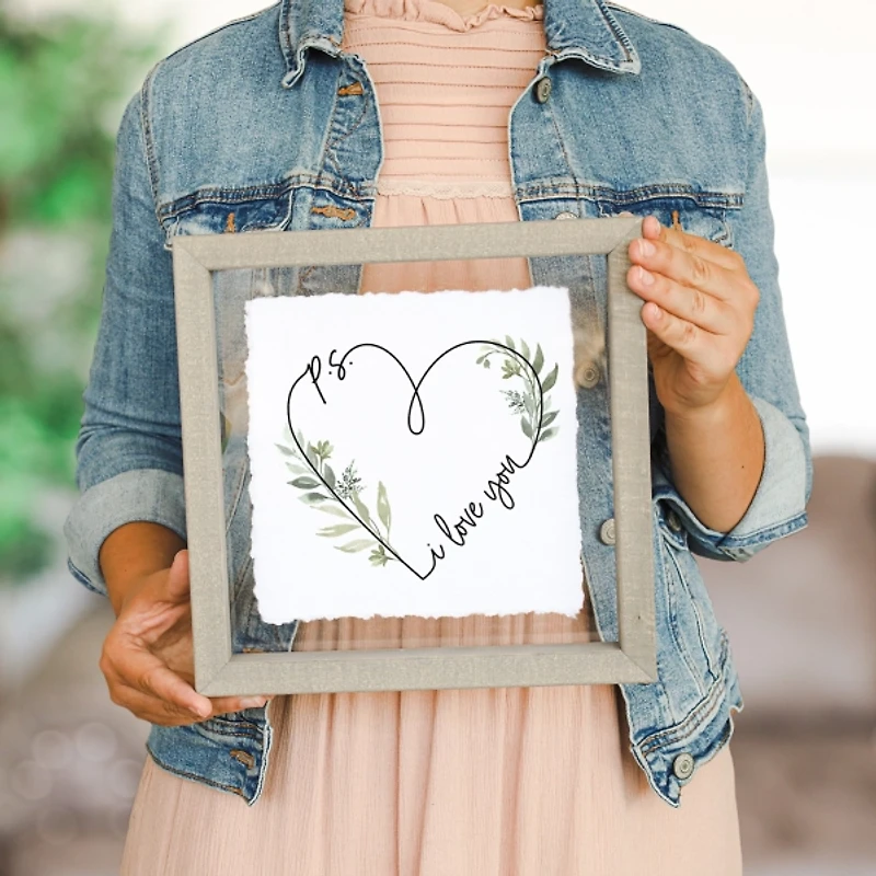 P.S. I Love You Sign and Candle 2-pc. Gift Set