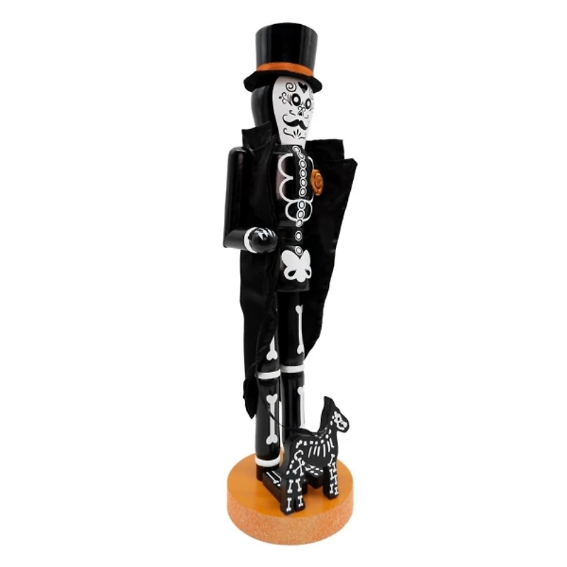 Skeleton Man and Dog Halloween Nutcracker