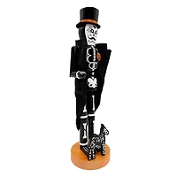 Skeleton Man and Dog Halloween Nutcracker