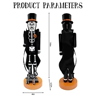 Skeleton Man and Dog Halloween Nutcracker